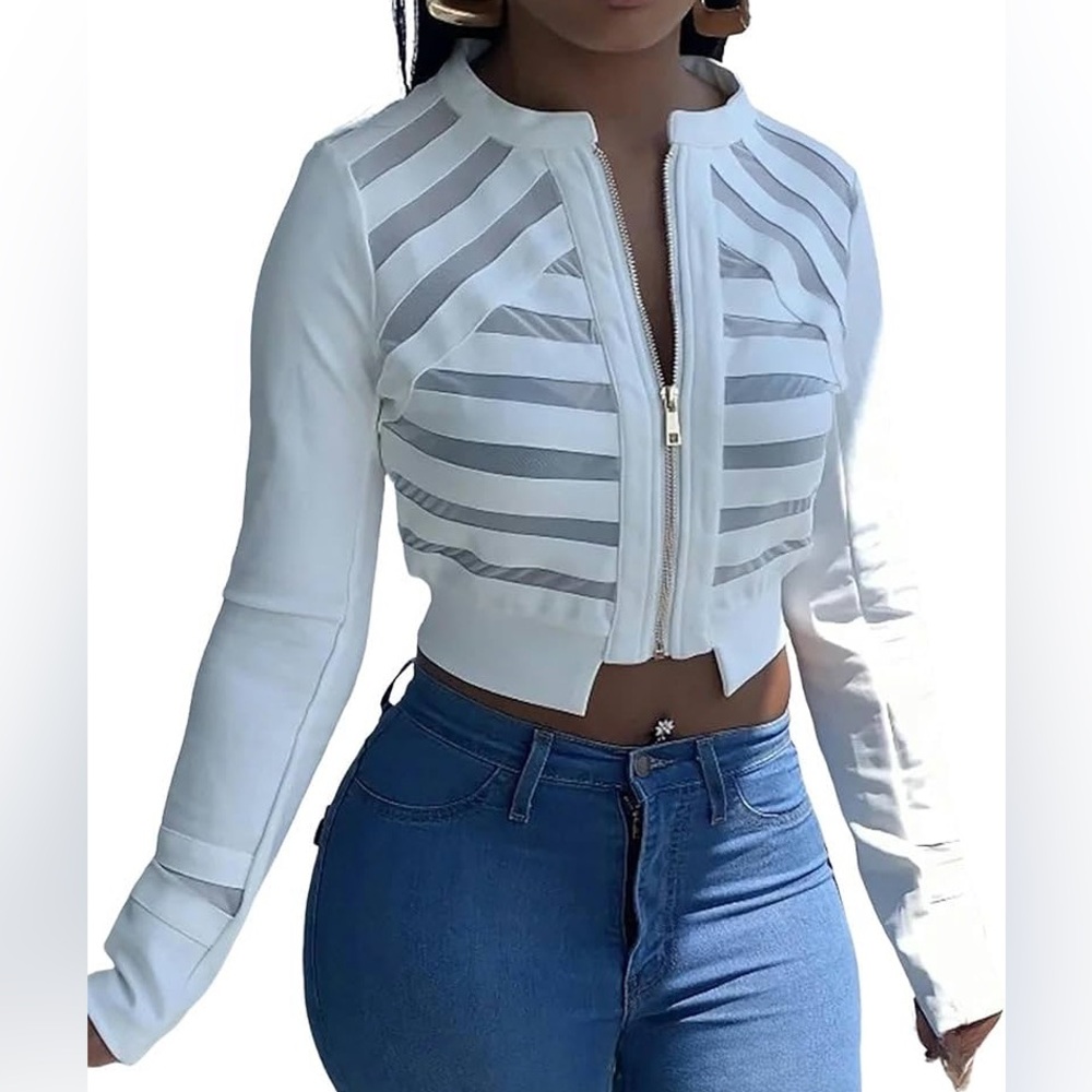 Bebe leather crop jacket